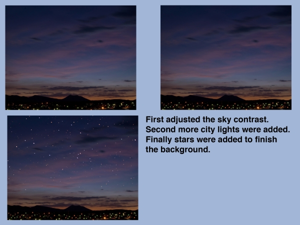 Creation of One Night Over Silver City: Step 5